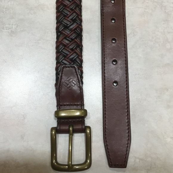 Columbia Men’s Leather Braided Belt - Picture 3 of 5